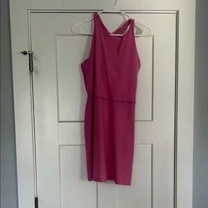 Pink Sleeveless Sporty Dress